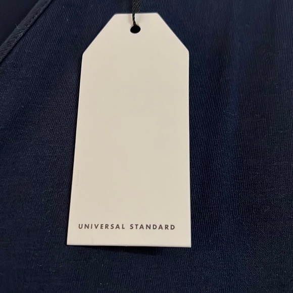 NWT Universal Standard Iconic Long Sleeve V Neck Geneva Dress Navy - Picture 5 of 11